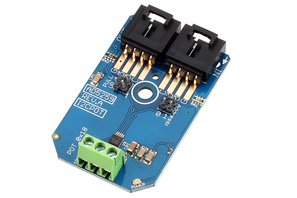 NCD Analog Devices AD5259 디지털 포텐쇼미터 1 채널 256- 위치 I2C 미니 모듈