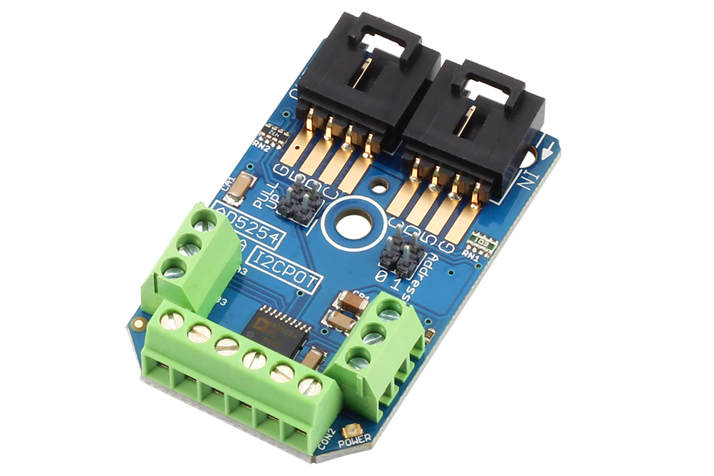 NCD Analog Devices AD5254 디지털 포텐쇼미터 4 채널 256- 위치 I2C 미니 모듈