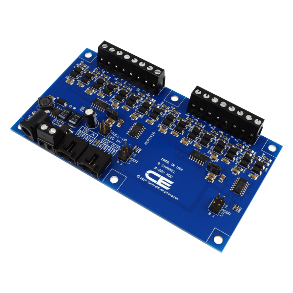 NCD PR33-37 I2C 인터페이스가있는 8 채널 I2C 0-20V 아날로그-디지털 컨버터