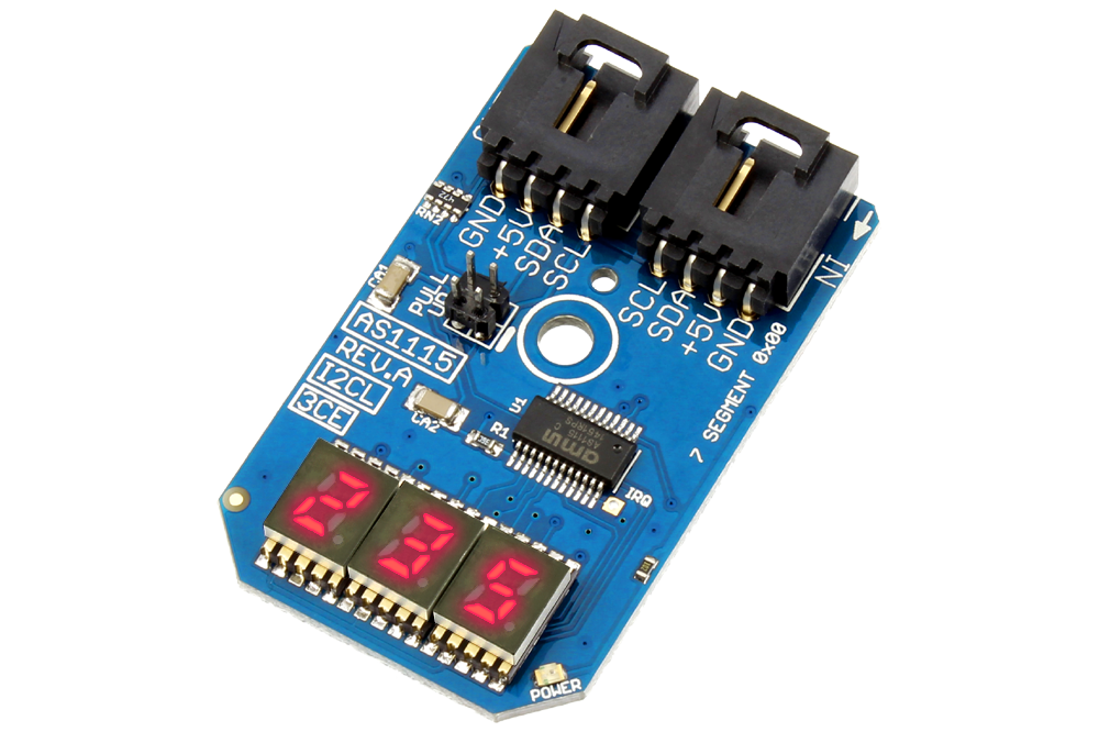 NCD PR13-6_RED 7 세그먼트 3 문자 LED 디스플레이 I2C 미니 모듈
