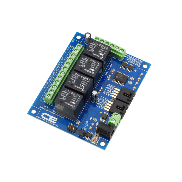 NCD 4 채널 범용 SPDT 릴레이 컨트롤러 + I2C 인터페이스가있는 GPIO 4 개