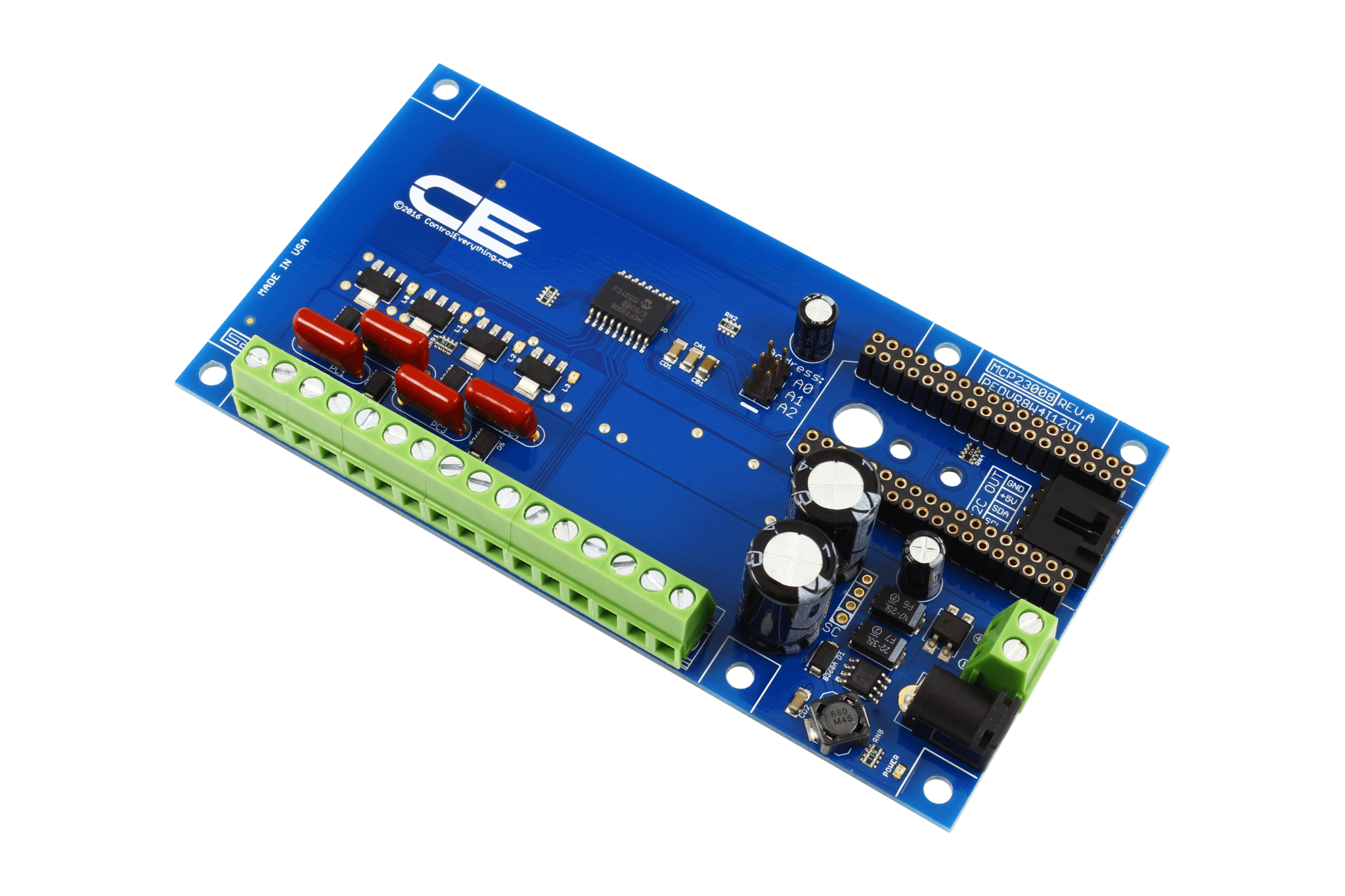 NCD PR22-5 4 채널 솔레노이드 드라이버 밸브 컨트롤러 8W 12V FET 4 채널 GPIO (IoT 인터페이스 포함)
