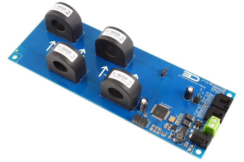 NCD PR29-15_70A I2C 인터페이스가있는 4 채널 온보드 97 % 정확도 70A AC 전류 모니터