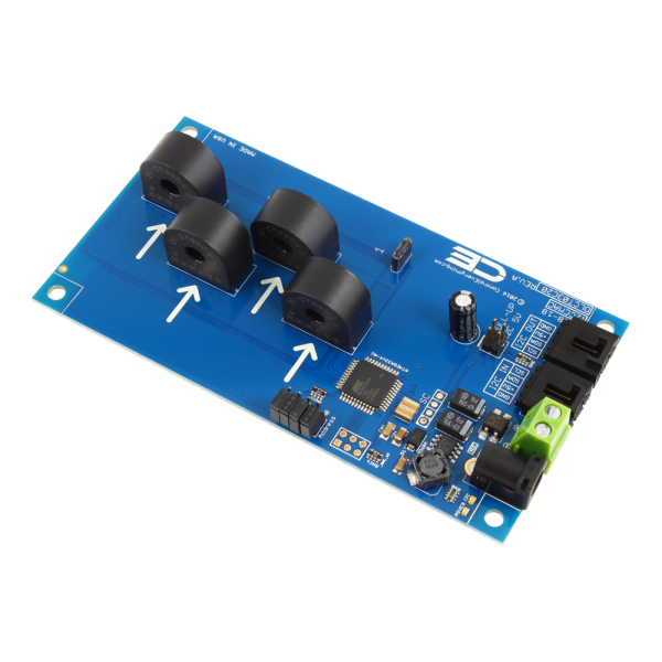NCD I2C 인터페이스가있는 4 채널 온보드 95 % 정확도 20A AC 전류 모니터