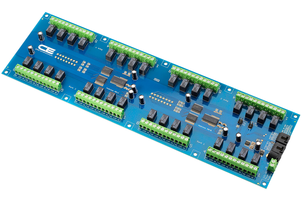NCD I2C 인터페이스가있는 32 채널 1A SPDT 신호 릴레이 컨트롤러