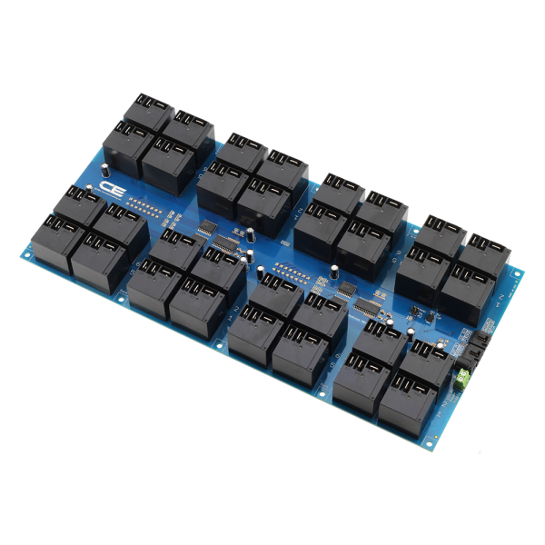 NCD I2C 인터페이스가있는 32 채널 고전력 릴레이 컨트롤러