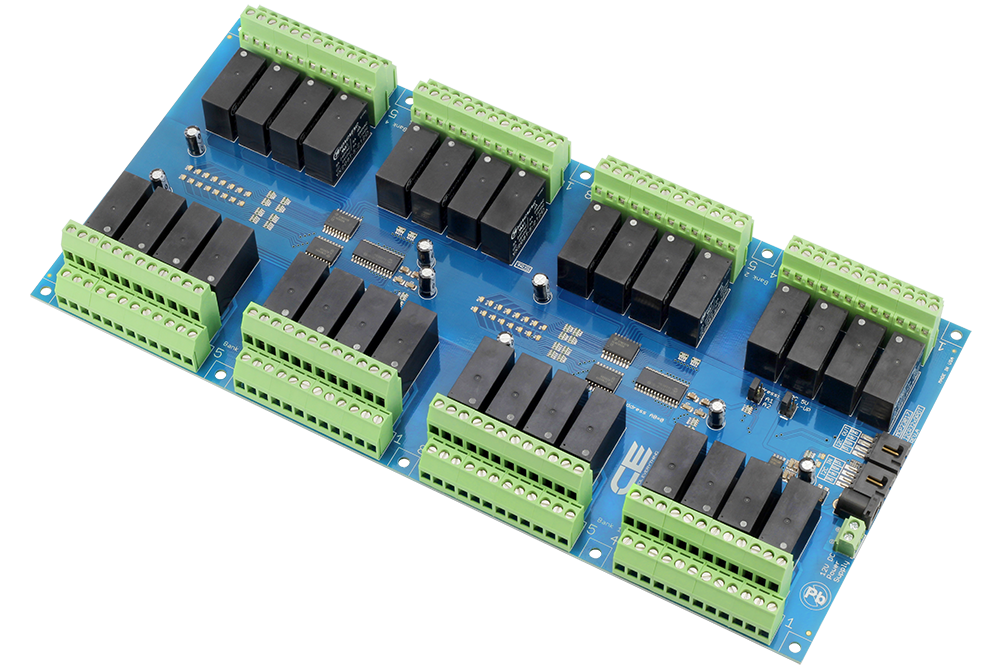 NCD I2C 인터페이스가있는 32 채널 DPDT 신호 릴레이 컨트롤러