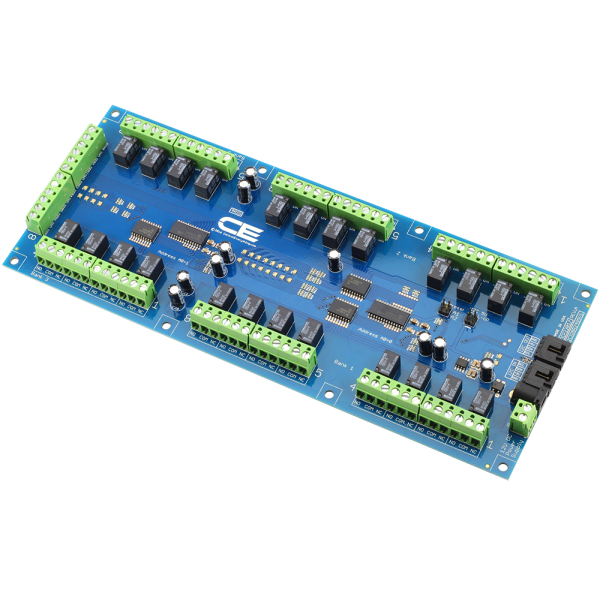 NCD 24 채널 1Amp SPDT 신호 릴레이 컨트롤러 + I2C 인터페이스가있는 GPIO 8 개