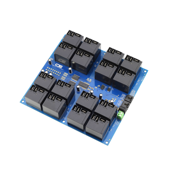 NCD I2C 인터페이스가있는 16 채널 고전력 릴레이 컨트롤러