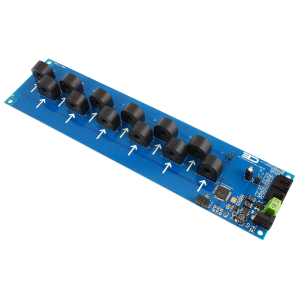 NCD PR28-5_5A I2C 인터페이스가있는 12 채널 온보드 95 % 정확도 AC 전류 모니터