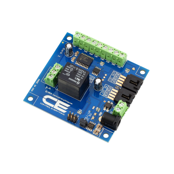 NCD 1 채널 범용 SPDT 릴레이 컨트롤러 + I2C 인터페이스가있는 GPIO 7 개