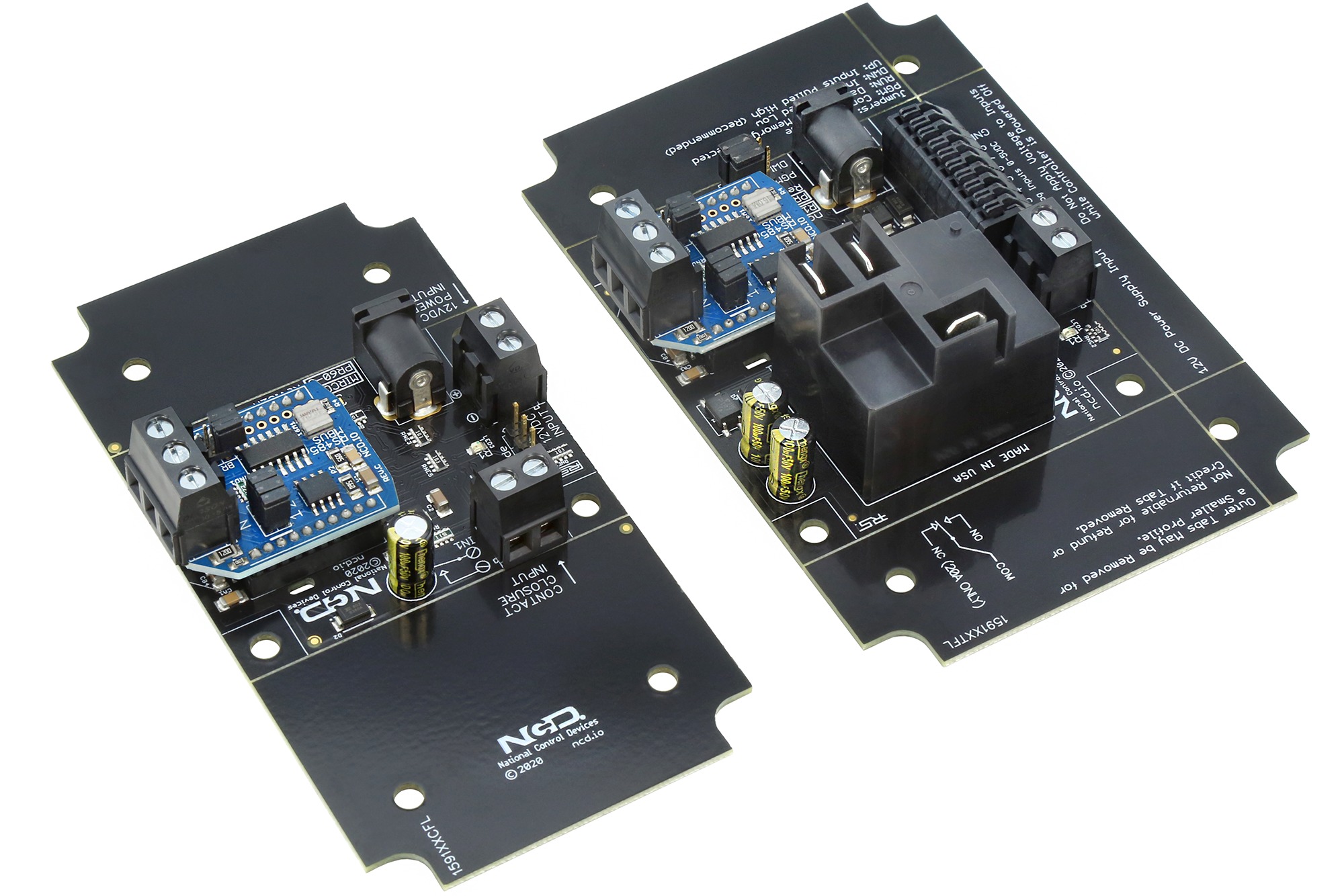 NCD MIRCR1x0_ZRS_KIT 직접 유선 접점 폐쇄 원격 고전력 릴레이 컨트롤러 1 채널 단방향