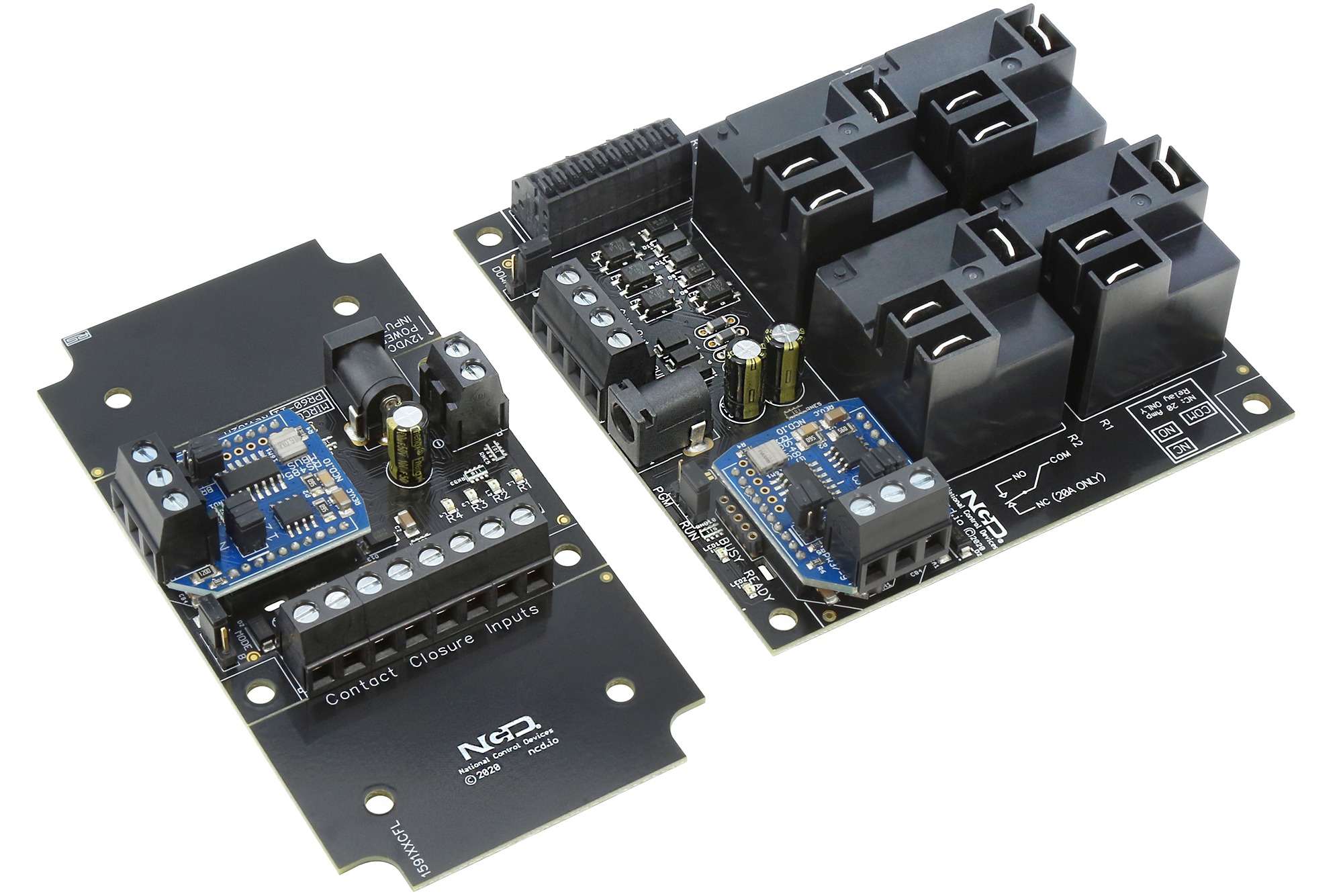 NCD MIRCR4x0_ZRS_KIT 직접 유선 접점 폐쇄 원격 고전력 릴레이 컨트롤러 4 채널 단방향