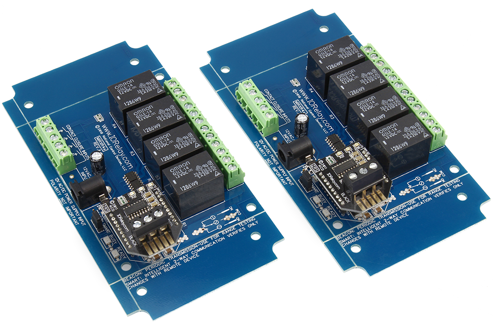 NCD MirXR4x_ZRS_KIT 직접 유선 접점 폐쇄 송신기 수신기 4- 채널 SPDT 릴레이 2-Way