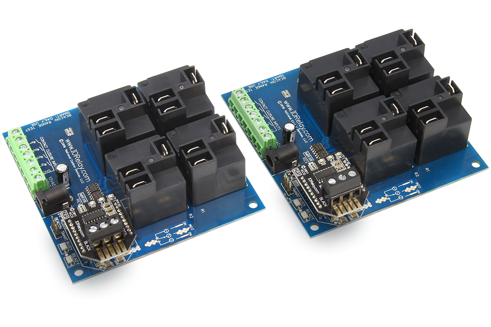 NCD MirXR4x0_ZRS_KIT 직접 유선 접점 폐쇄 송신기 수신기 4- 채널 고전력 릴레이 2-Way