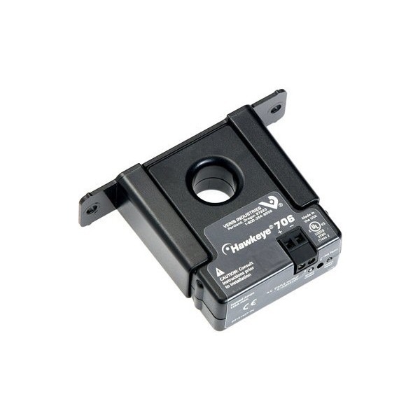 NCD Veris Hawkeye® H706 솔리드 코어 전류 센서 135A AC 접점 폐쇄로 가변 트립