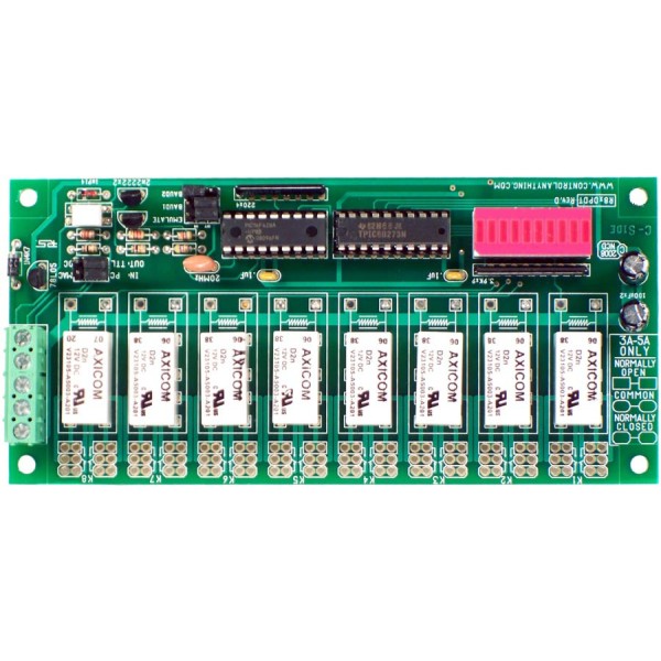 NCD R81DPDT RS-232 8 채널 DPDT 소 신호 릴레이 컨트롤러 보드