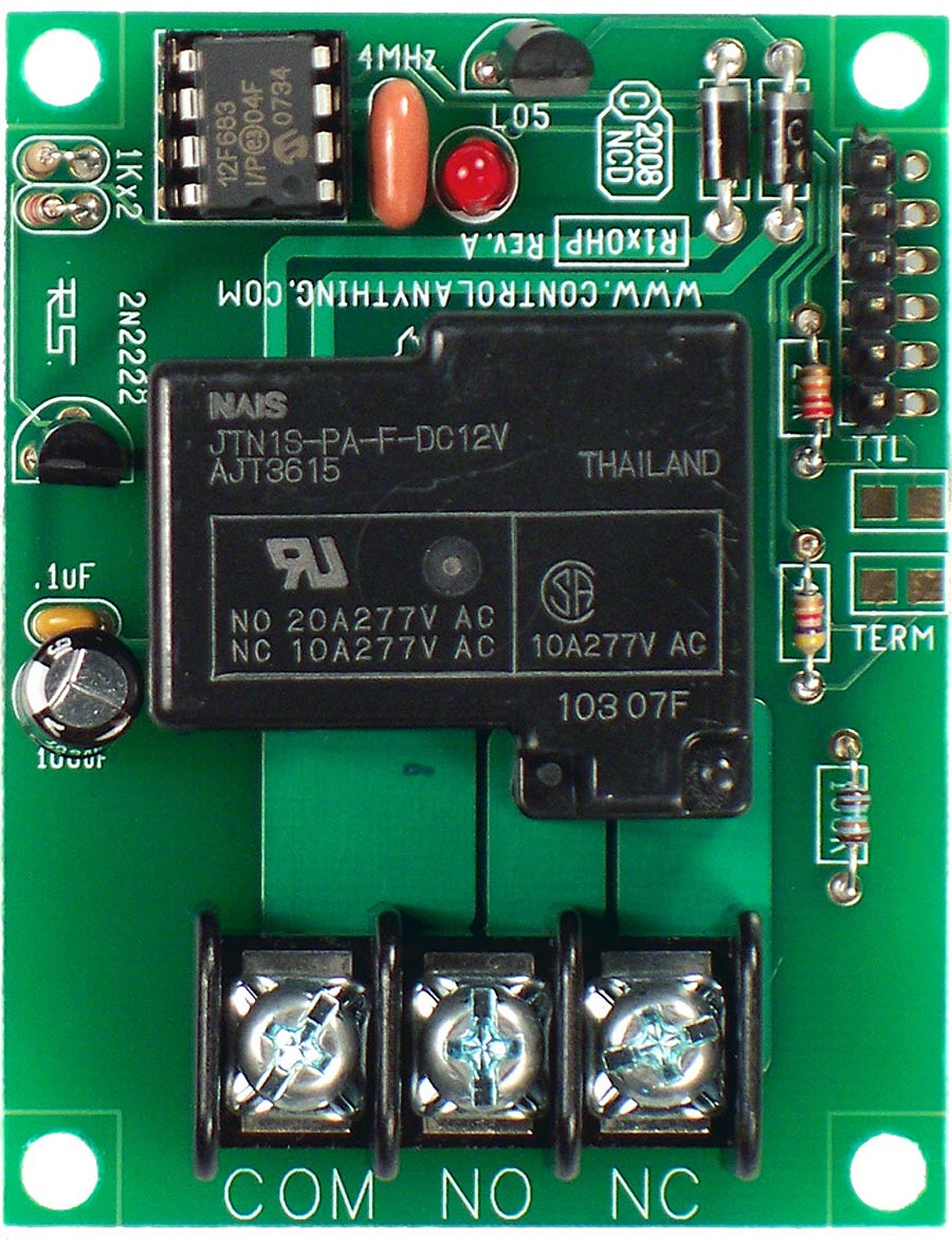 NCD R120HP RS-232 1 채널 고전력 릴레이 컨트롤러 LOW COST