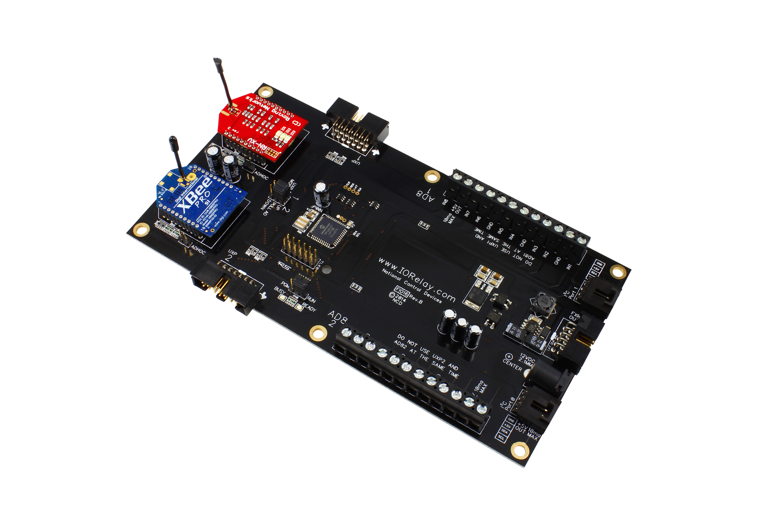 NCD 16 개의 GPIO 또는 ADC 및 I2C가있는 Fusion 듀얼 인터페이스 로직 컨트롤러