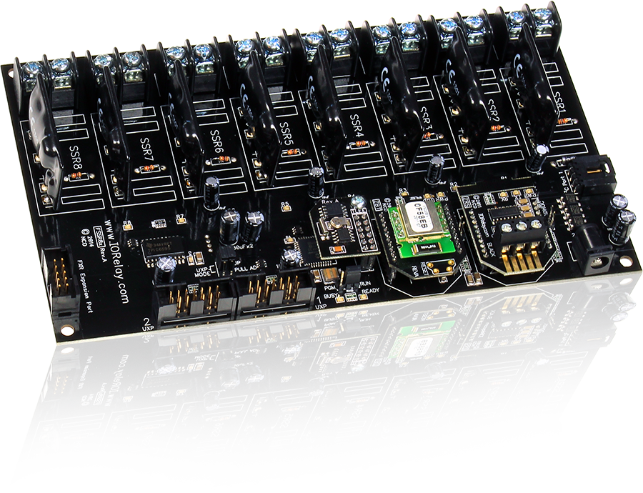 NCD 16 GPIO 또는 ADC 및 I2C를 지원하는 Fusion 8 채널 솔리드 스테이트 릴레이 컨트롤러