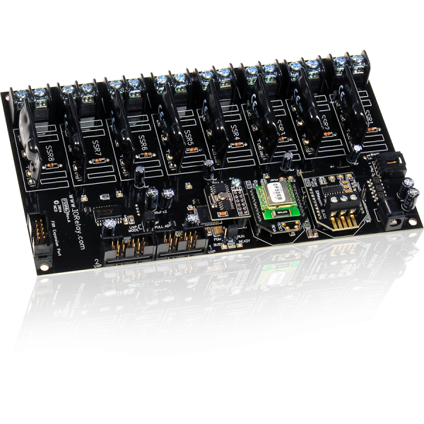 NCD 16 GPIO 또는 ADC 및 I2C를 지원하는 Fusion 8 채널 솔리드 스테이트 릴레이 컨트롤러