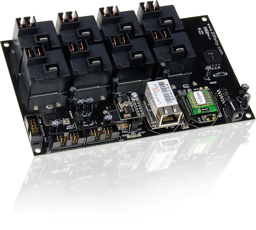 NCD FR820 16 GPIO 또는 ADC 및 I2C를 지원하는 Fusion 8 채널 고전력 릴레이 컨트롤러