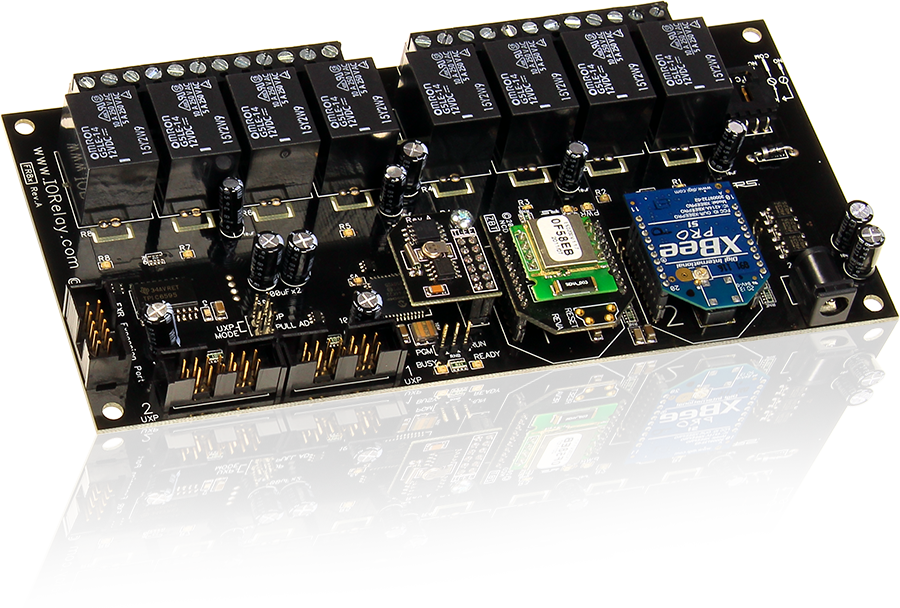 NCD FR85 16 GPIO 또는 ADC 및 I2C가있는 Fusion 8 채널 SPDT 릴레이 컨트롤러