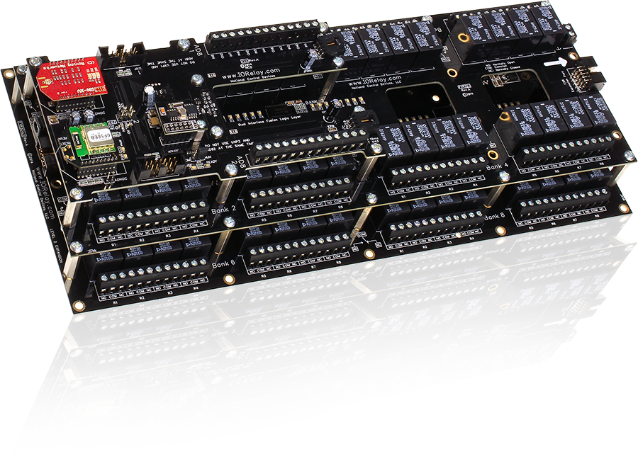 NCD FLL_FXR325_FXR32xL2 16 개의 GPIO 또는 ADC 및 I2C가있는 Fusion 64 채널 SPDT 릴레이 컨트롤러