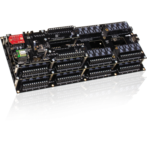 NCD FLL_FXR325_FXR32xL2 16 개의 GPIO 또는 ADC 및 I2C가있는 Fusion 64 채널 SPDT 릴레이 컨트롤러