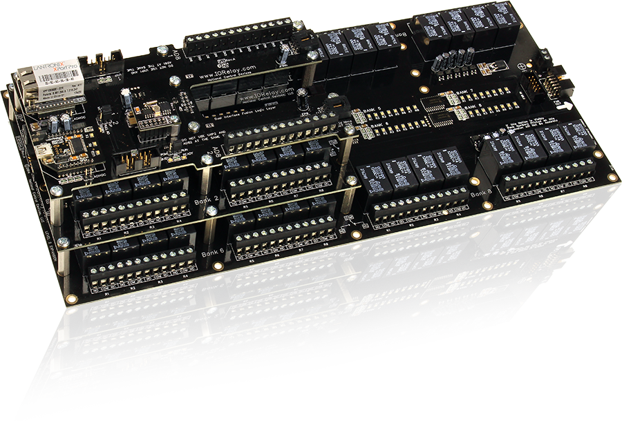 NCD FLL_FXR165_FXR32xL2 16 GPIO 또는 ADC 및 I2C를 갖춘 Fusion 48 채널 SPDT 릴레이 컨트롤러