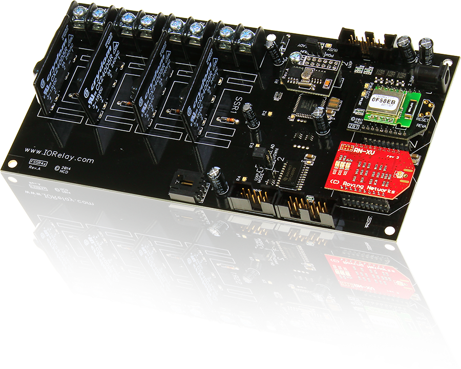 NCD 16 GPIO 또는 ADC 및 I2C를 갖춘 Fusion 4 채널 솔리드 스테이트 릴레이 컨트롤러