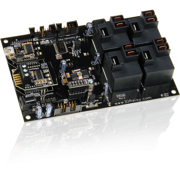 NCD FR420 16 개의 GPIO 또는 ADC 및 I2C가있는 Fusion 4 채널 고전력 릴레이 컨트롤러