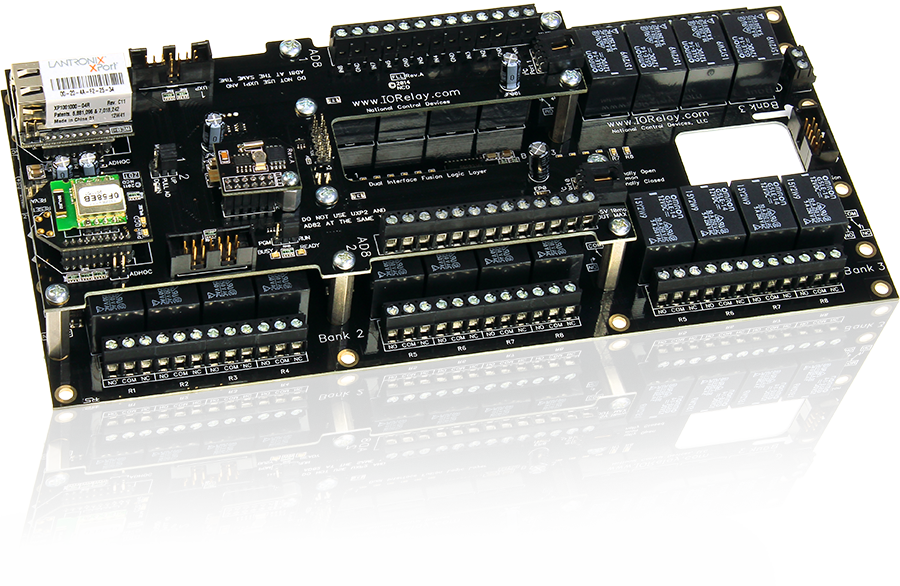 NCD FLL_FXR245 16 개의 GPIO 또는 ADC 및 I2C가있는 Fusion 24 채널 SPDT 릴레이 컨트롤러