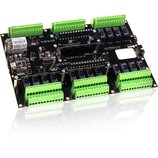 NCD FLL_FXR241DPDT 16 개의 GPIO 또는 ADC 및 I2C가있는 Fusion 24 채널 DPDT 릴레이 컨트롤러