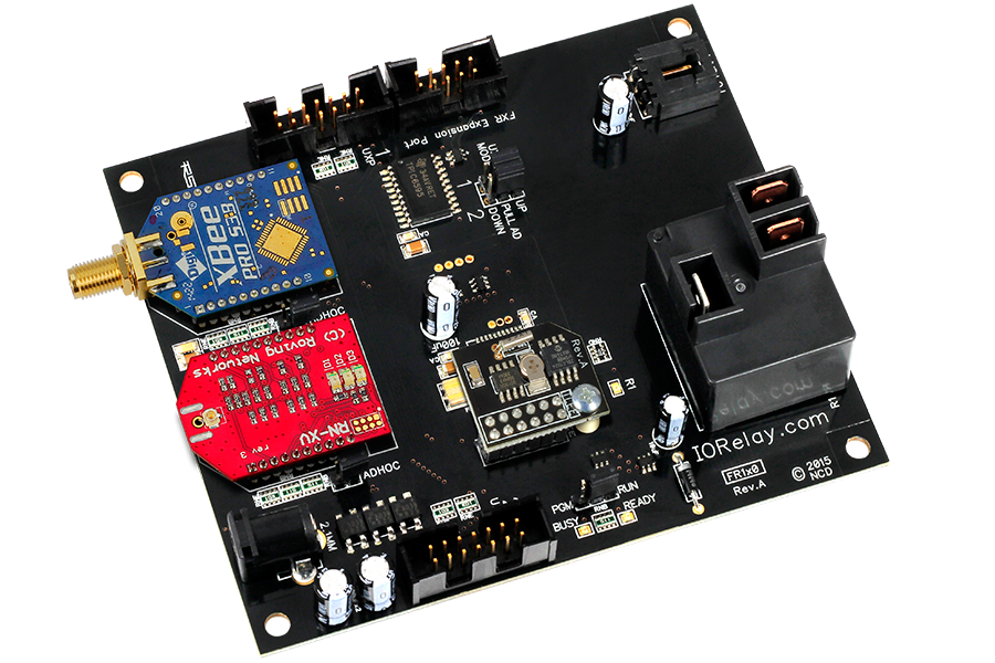 NCD FR120 16 개의 GPIO 또는 ADC 및 I2C가있는 Fusion 1 채널 고전력 릴레이 컨트롤러