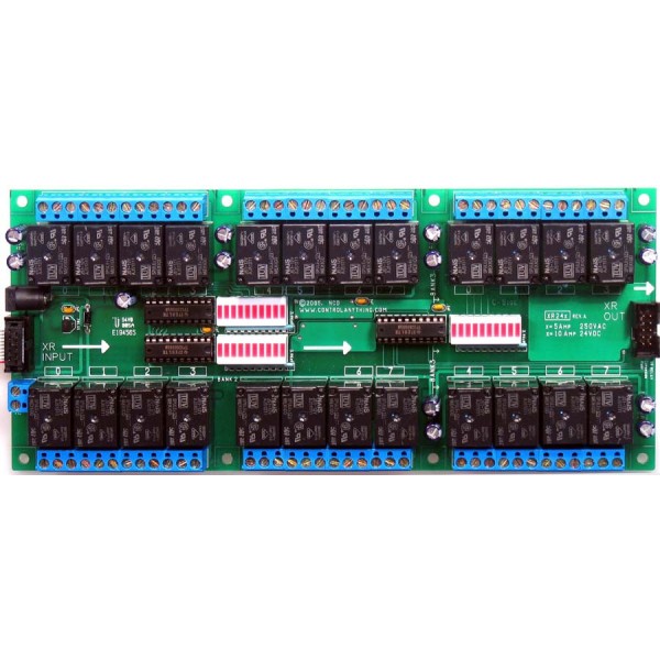 NCD XR245 범용 릴레이가있는 XR 확장 SPDT 24 릴레이 컨트롤러