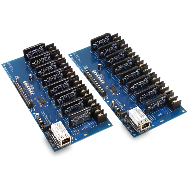 NCD MirXSSR8x_MXNET_KIT 이더넷 네트워크 접점 폐쇄 송신기 수신기 8 채널 솔리드 스테이트 양방향