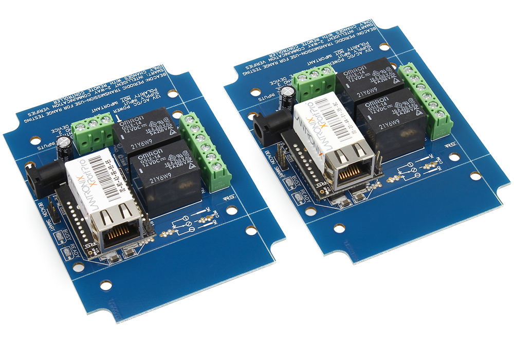 NCD MirXR2x_MXNET_KIT 이더넷 네트워크 접점 폐쇄 송신기 수신기 2- 채널 SPDT 릴레이 2-Way