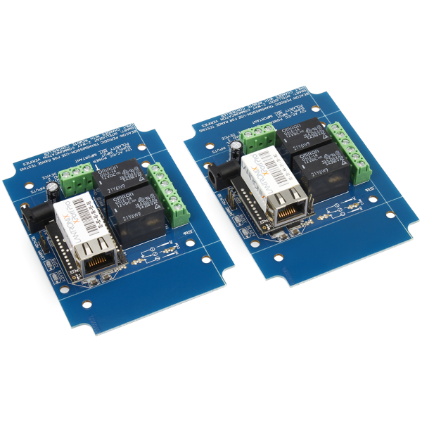 NCD MirXR2x_MXNET_KIT 이더넷 네트워크 접점 폐쇄 송신기 수신기 2- 채널 SPDT 릴레이 2-Way