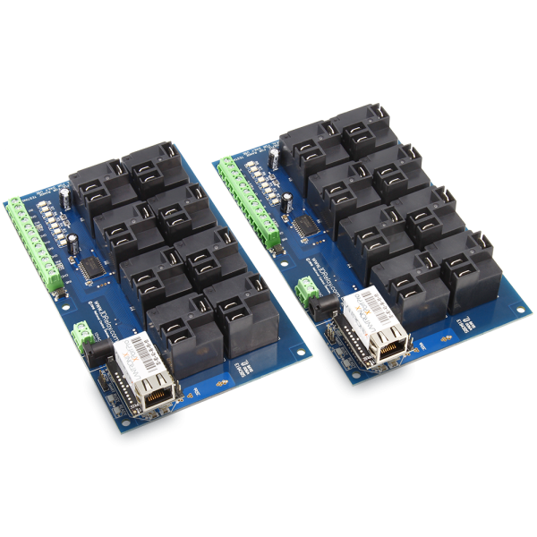 NCD MirXR8x0_MXNET_KIT 이더넷 네트워크 접점 폐쇄 송신기 수신기 8 채널 고전력 릴레이 2-Way