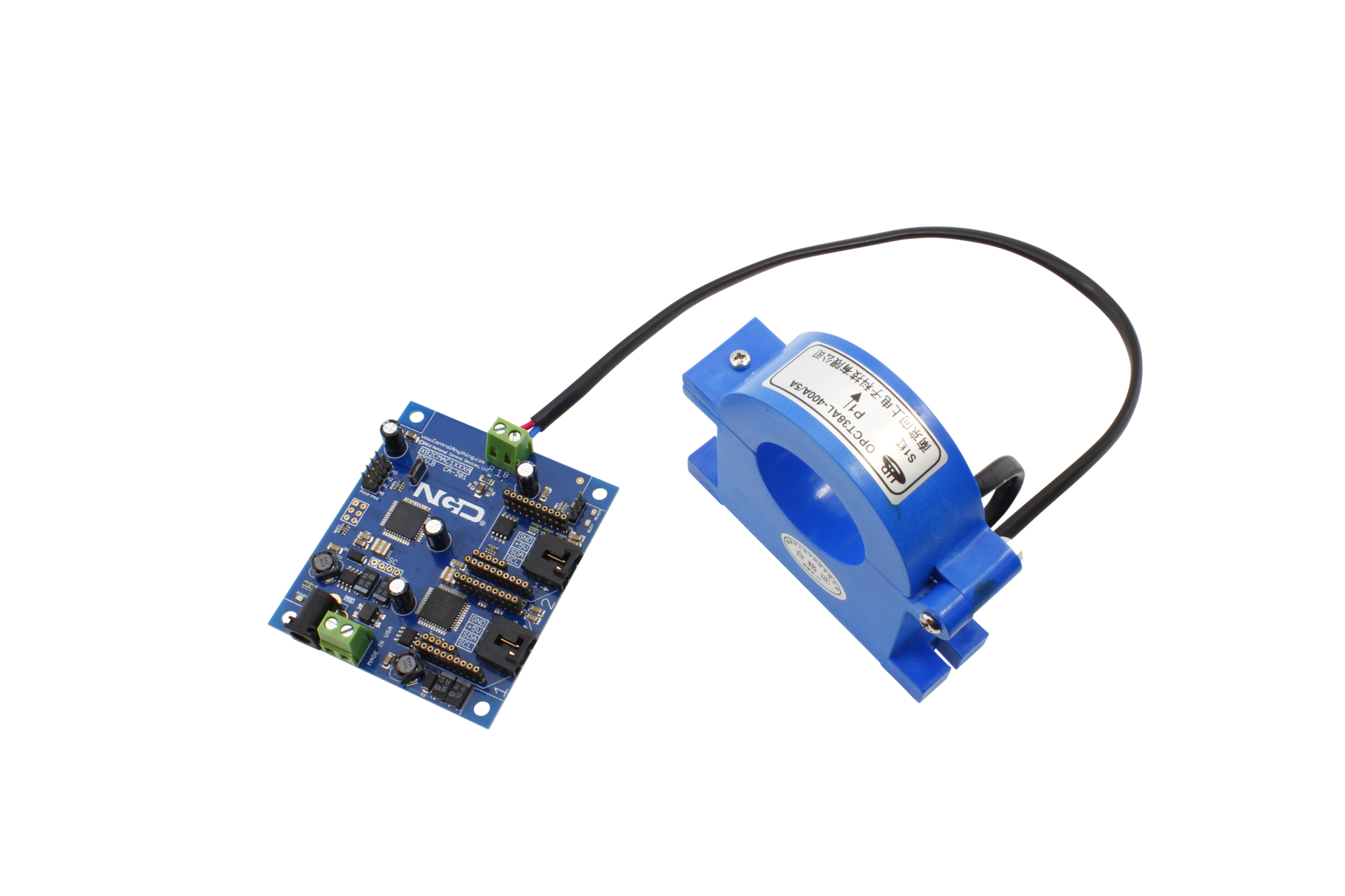 NCD XB2CMAC1XXXA_OPCTL38AL-600-amp 산업용 고전류 모니터 1 채널 100-600 최대 암페어 유선 분할 코어 듀얼 인터페이스