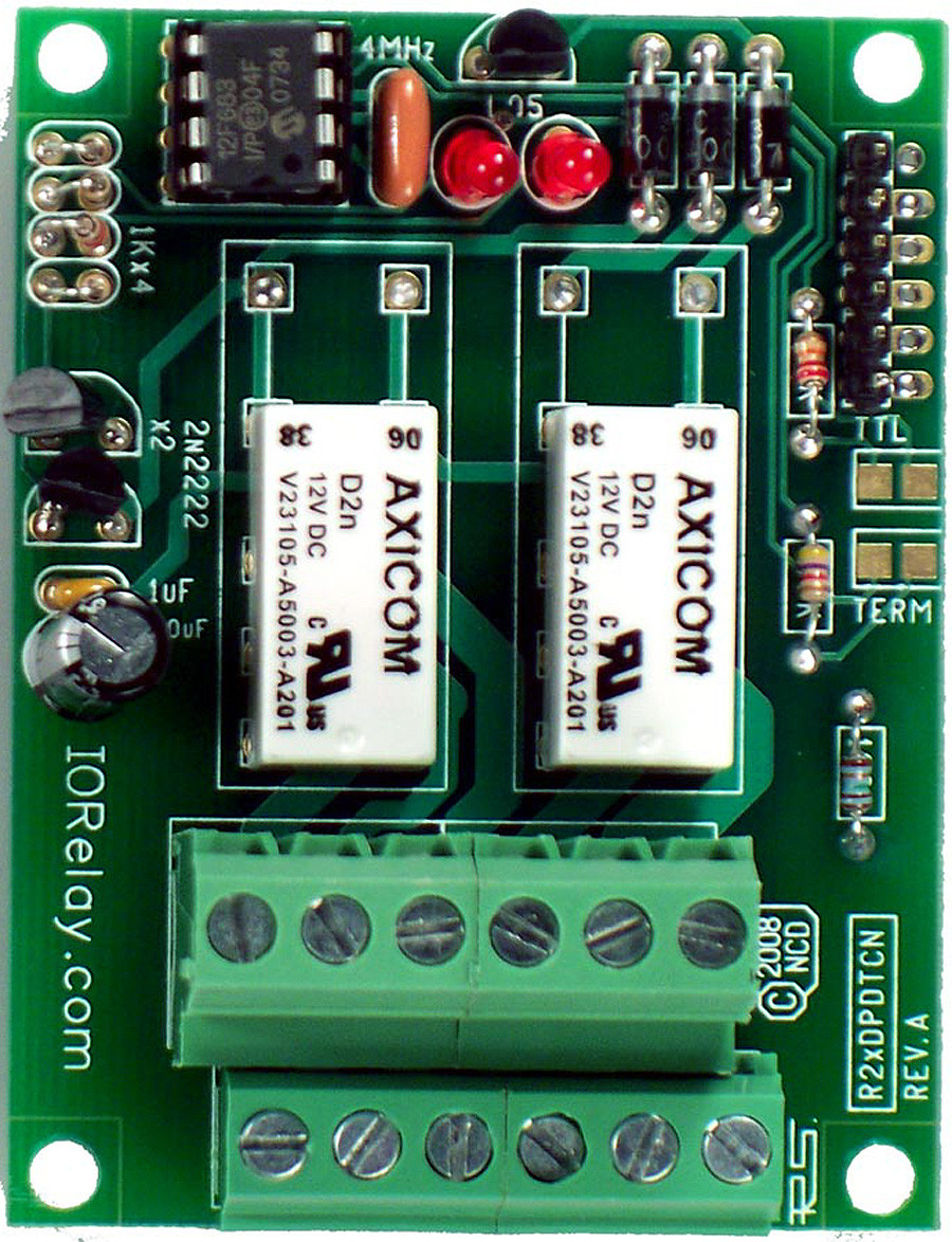 NCD R21DPDTCN RS-232 2 채널 DPDT 릴레이 컨트롤러