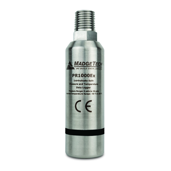 MadgeTech PR1000Ex ATEX · IECEx 본질안전 압력 · 온도 데이터로거