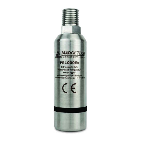 MadgeTech PR1000Ex ATEX · IECEx 본질안전 압력 · 온도 데이터로거