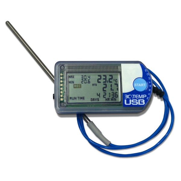 SpotSee 3C/TEMP-USB RTD2 NFC NFC 지원 온도 데이터 로거