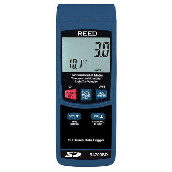 REED R4700SD-KIT 다기능 측정기(풍속,조도,온도,습도)