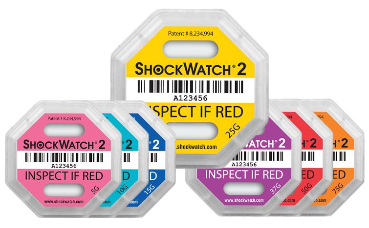 SpotSee ShockWatch2 충격 인디케이터