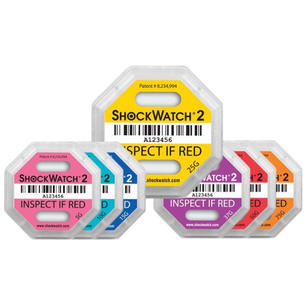 SpotSee ShockWatch2 충격 인디케이터