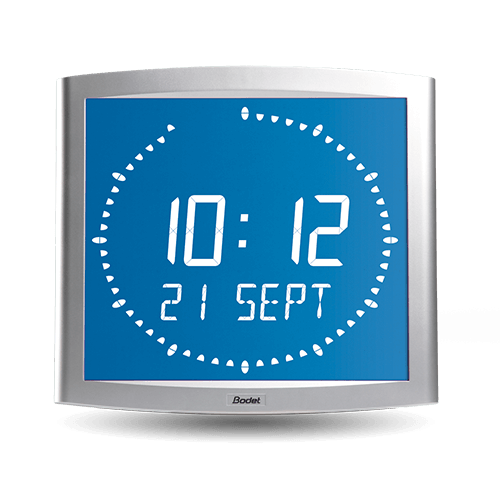 Bodet Opalys Ellipse Backlit LCD clock - Opalys 타원