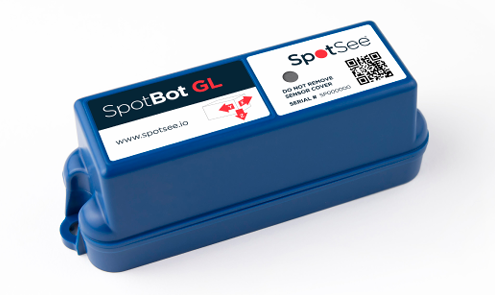 SpotSee SpotBot GL 운송용 데이터로거